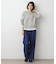 【洗える】メッセージ刺繍入りジャガードニット