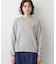 【洗える】メッセージ刺繍入りジャガードニット