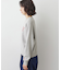 【洗える】メッセージ刺繍入りジャガードニット