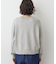 【洗える】メッセージ刺繍入りジャガードニット