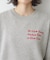 【洗える】メッセージ刺繍入りジャガードニット