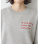 【洗える】メッセージ刺繍入りジャガードニット