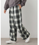【ユニセックス/ウエストゴム】チェック柄パンツ