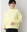 【洗える】ハイネックベロアモールニット