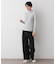 【洗える】リブタートルネックニット
