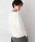 【洗える】ウールブレンド後ろボタンニット