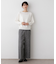 【洗える】ウールブレンド後ろボタンニット