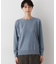 【洗える】ウールブレンド後ろボタンニット