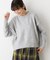 【洗える】クルーネックワイドニット
