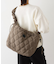 中綿キルティングシャーリングショルダー
