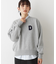 【洗える】Dサガラ刺繍ワッペン付きニット