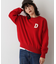 【洗える】Dサガラ刺繍ワッペン付きニット