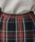 【洗える】チェック柄起毛フレアスカート