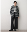 【洗える】起毛オンブレーチェック柄シャツ