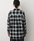 【洗える】起毛オンブレーチェック柄シャツ