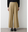 【洗える】マットドレープニーハイフレアパンツ