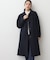 【洗える】ウール混リバーメルトンロングコート