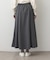 【ウエストゴム/洗える】ダンボールコットンフレアスカート