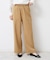【ウエストゴム/洗える】ツイルセミワイドパンツ