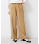 【ウエストゴム/洗える】ツイルセミワイドパンツ
