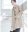 【花粉ガード/撥水加工/洗える】ステンカラースプリングコート