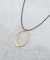 オーバルモチーフコードネックレス
