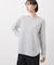 【洗える】シャツテールロングTシャツ
