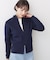 【洗える】ニットジップブルゾン