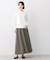 【ウエストゴム/洗える】フィブリルソフトAラインスカート
