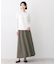 【ウエストゴム/洗える】フィブリルソフトAラインスカート