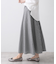 【セットアップ可/洗える】先染めストライプフレアスカート
