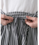 【セットアップ可/洗える】先染めストライプフレアスカート