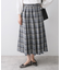 【ウエストゴム/洗える】映えチェック柄スカート