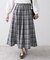 【ウエストゴム/洗える】映えチェック柄スカート