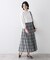 【ウエストゴム/洗える】映えチェック柄スカート