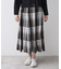 【ウエストゴム/洗える】映えチェック柄スカート