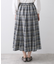 【ウエストゴム/洗える】映えチェック柄スカート