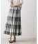 【ウエストゴム/洗える】映えチェック柄スカート