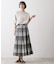 【ウエストゴム/洗える】映えチェック柄スカート