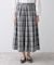 【ウエストゴム/洗える】映えチェック柄スカート