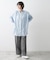 【洗える】シャーリングネックチュニックシャツ