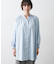 【洗える】シャーリングネックチュニックシャツ