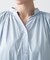 【洗える】シャーリングネックチュニックシャツ