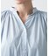 【洗える】シャーリングネックチュニックシャツ