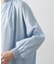【洗える】シャーリングネックチュニックシャツ