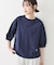 【新色追加/360度可愛い】バックヘンリーカットソー5分袖