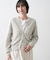 【洗える】コットンメッシュニットカーディガン