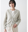 【洗える】コットンメッシュニットカーディガン
