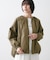 【洗える】コットンナイロンバルーンヘムブルゾン