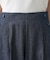 【洗える】綿麻マリンワイドデニムパンツ